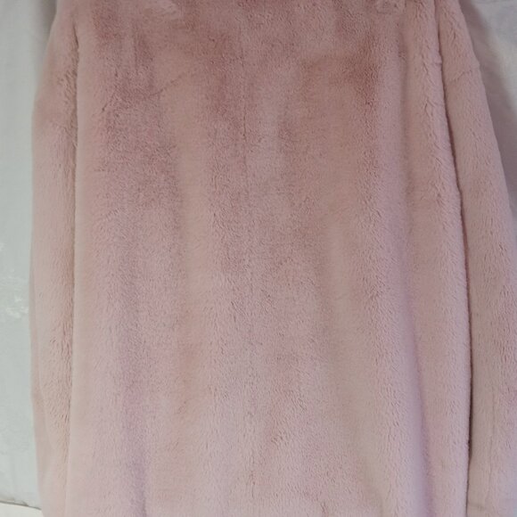 Adrienne Landau Coat Women’s 2XL Pink Faux Fur Long Winter Plus Size Plush - Picture 8 of 16